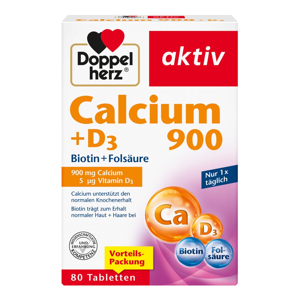 Doppelherz Calcium 900 + D3 80 St