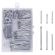 OMOTOOL Stahlnägel Sortiment Kit 386tlg, verzinkt, 6 Größen bis 2 Zoll, mit Box