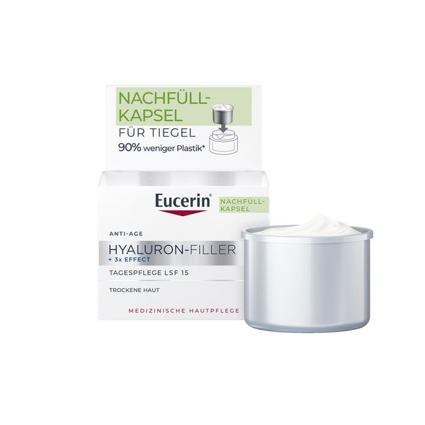 Eucerin Hyaluron-Filler + 3x Effect Tagespflege Trockene Haut Refill 50 ml