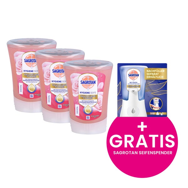 Sagrotan No-touch NF Rose & Shea Duft 3X250 ml