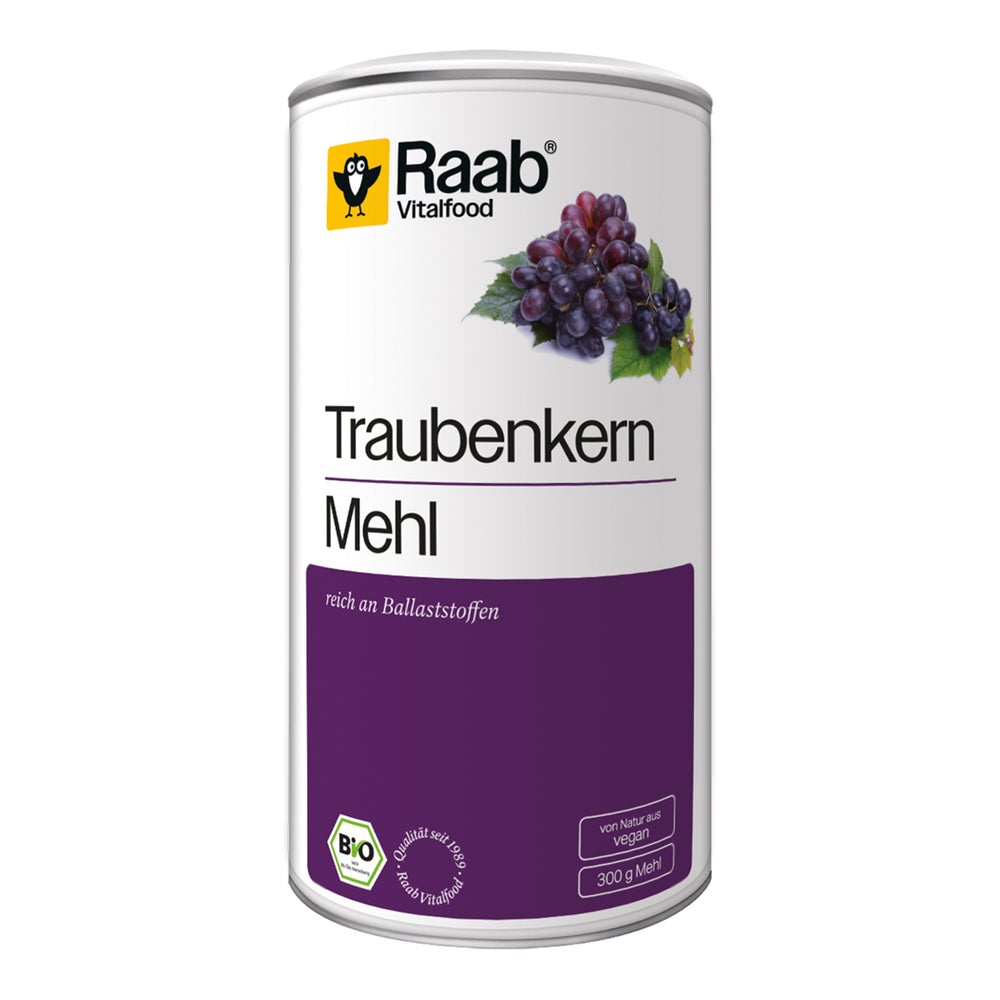 Raab Vitalfood Traubenkernmehl Bio Pulver 300 g