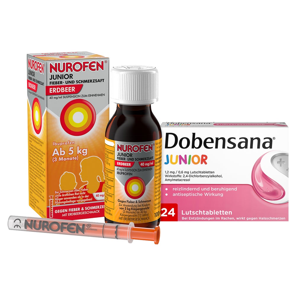 Nurofen Junior Saft + Dobensana Junior 1 Set