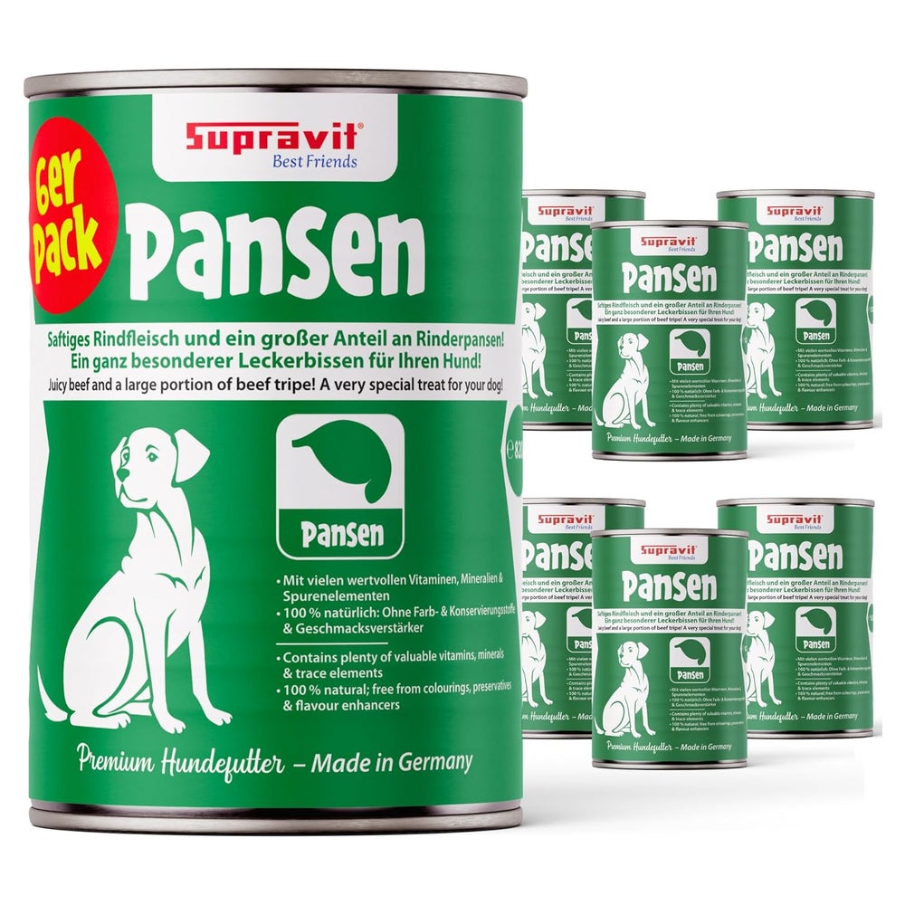 Supravit Hundenassfutter Pansen 6 x 820g 4920 g