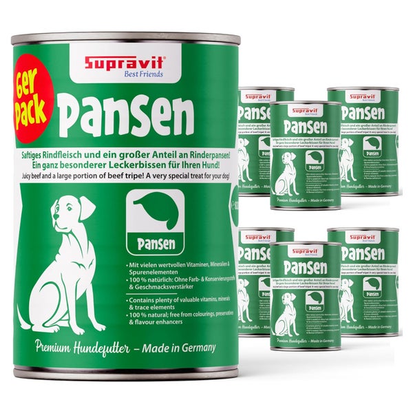 Supravit Hundenassfutter Pansen 6 x 820g 4920 g