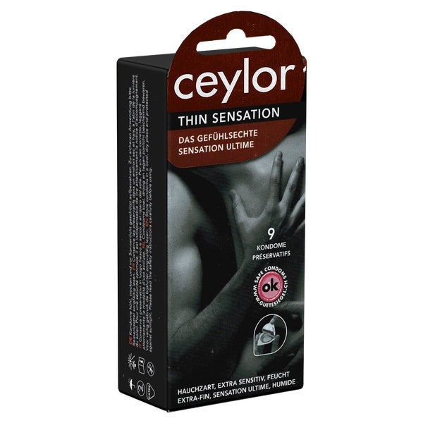 «Thin Sensation» extradünne Kondome, im hygienischen Dösli (9 Kondome) 9 St