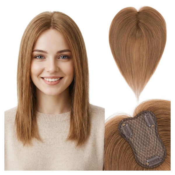 Topper Echthaar Damen Haarverdichtung 25cm (Seitenpony) #6 H 1 St