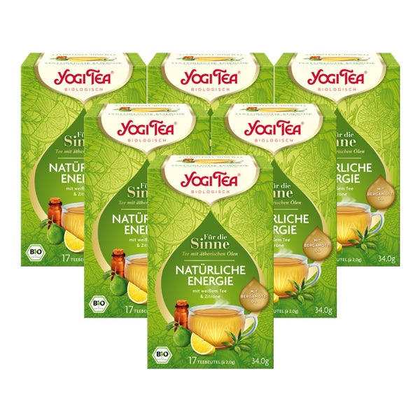 Yogi Tea - Natürliche Energie Für die Sinne Bio Kräutertee | 6x34g 6x17 St