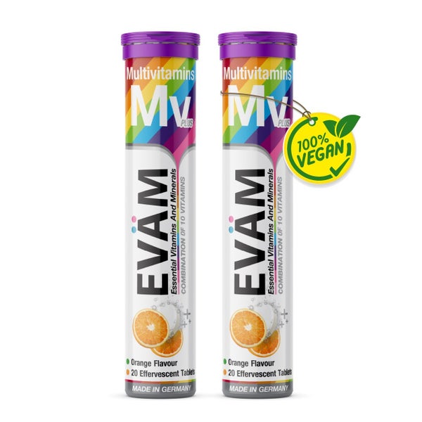 Multivitamin Brausetabletten 10 Vitamine vegan 2er Pack 40 St