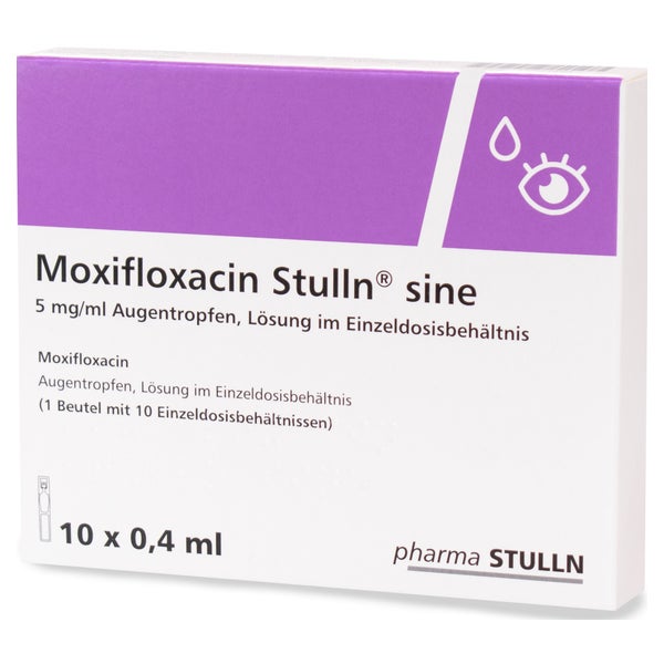 Moxifloxacin Stulln sine 5mg/ml ATR i.Ei 10X0,4 ml