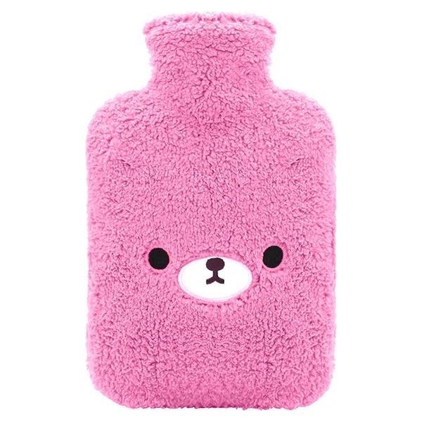 samply Wärmflasche mit kuscheligem Bezug 2 Liter Lila Bär 1 St
