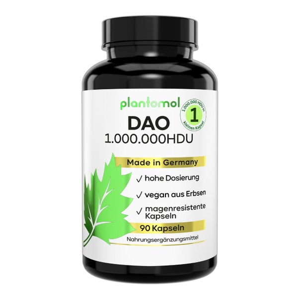 plantomol® DAO Kapseln vegan - 1.000.000 HDU pro Kapsel