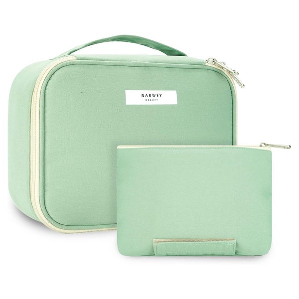 Kosmetiktasche Schminktasche Reise C Dunkles Mintgrün (Aktua 1 St
