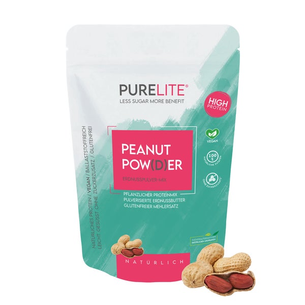 PURELITE PEANUT Pulver natürlich vegan Erdnuss