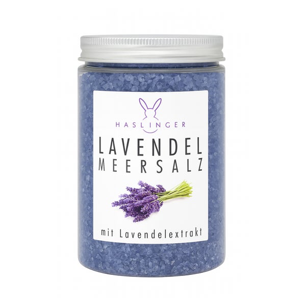 Haslinger Lavendel Badesalz – wohltuend, beruhigend & pflegend 450 g