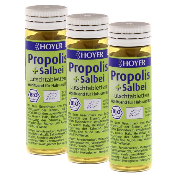 Hoyer Propolis & Salbei Lutschtabletten 3X60 St