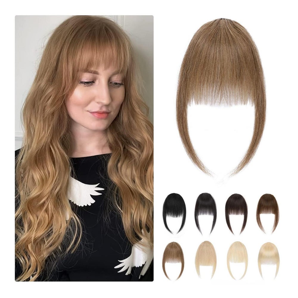 Pony Haarteil Clip in Echthaar Bangs Comic-Pony 9g 06 Hellbr 1 St