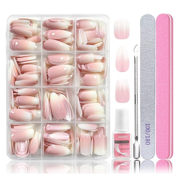 Nägel Press On Ombre 288 Mandel Square Gradient A Set 1 ml ( 1 St