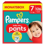 Pampers Windeln Pants Größe 7 (17kg+) Baby-Dry 126 St