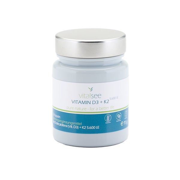 Vitalsee VITAMIN D3 + K2 (5.600 I.E. + 75µg) 52 St