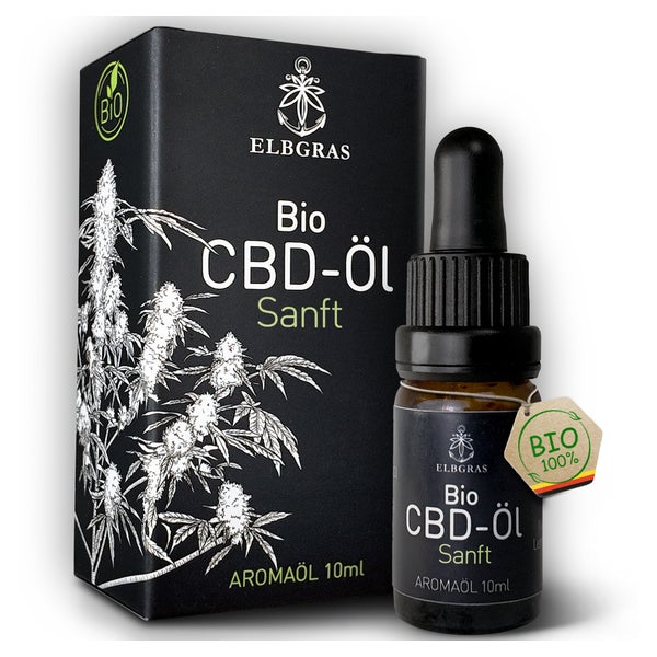 Elbgras Bio CBD Öl 15% - Hanföl - CBD-Tropfen und Spray 10 ml