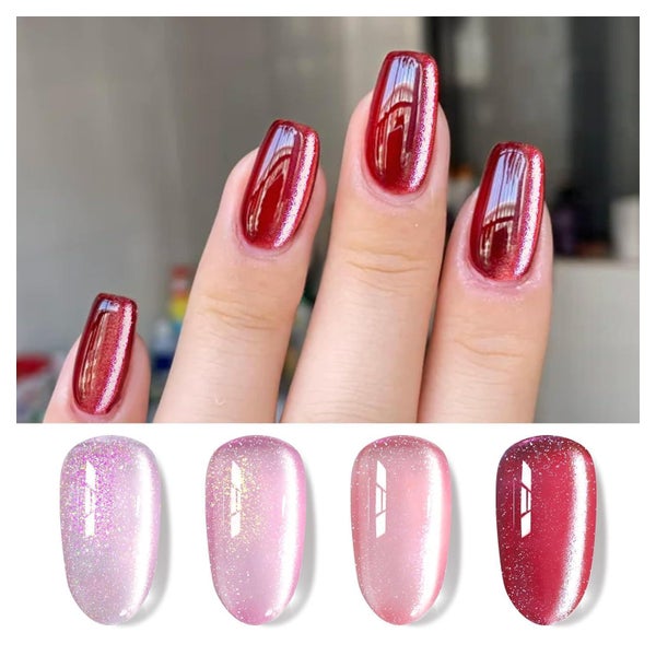Nagellack Gel UV Glitzer Jelly Polarlichter Cat Magnetic Eye 1 St