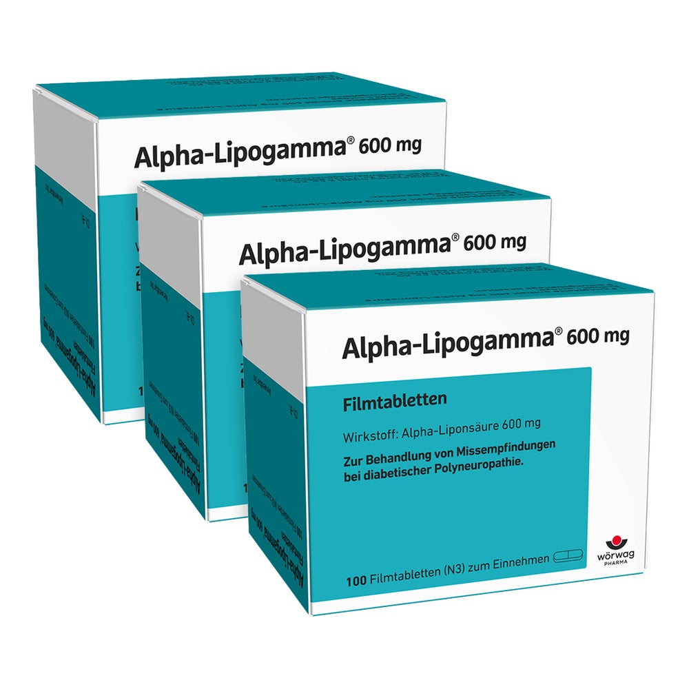 Alpha Lipogamma 600 mg Dreierpack 3X100 St
