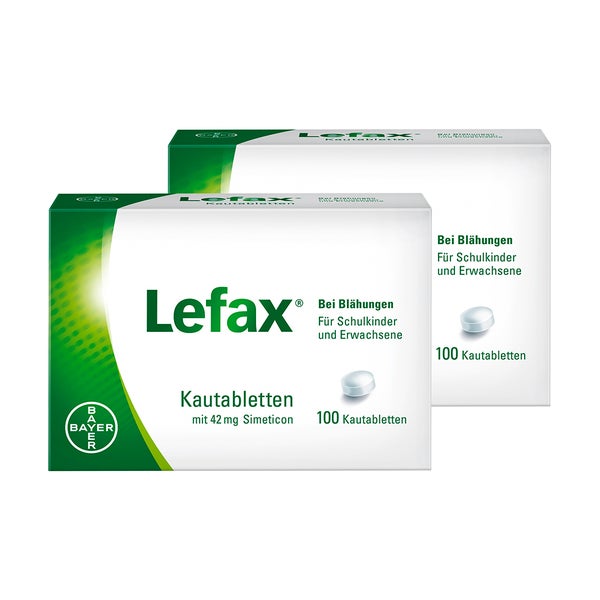 Lefax Kautabletten Doppelpack 2X100 St