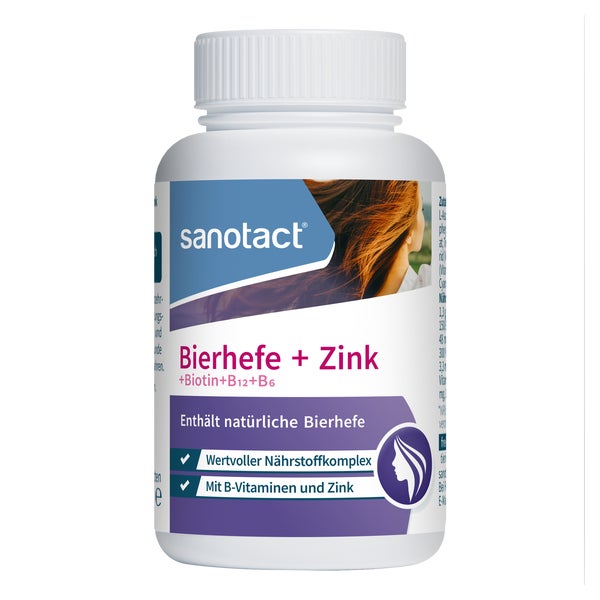 sanotact Bierhefe + Zink Dose 180 St