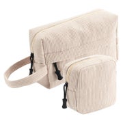 Kosmetiktasche Damen Set Cord Makeup Beige-2set-c 1 St