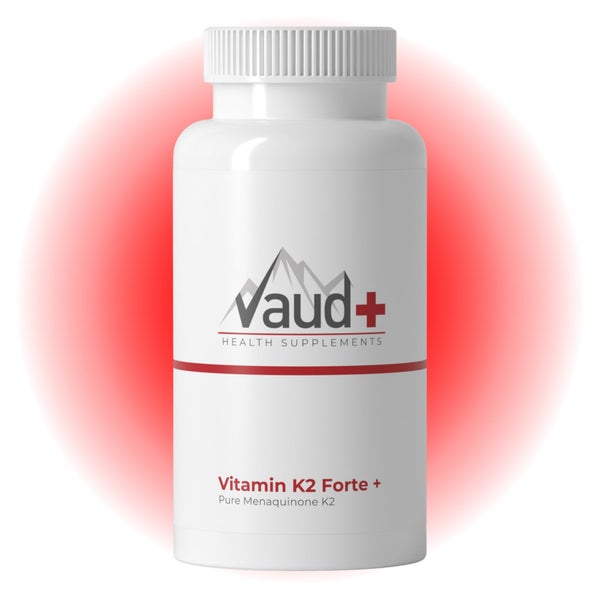 Vaud Vitamin K2 Forte - 180 mcg MK-7 - Unterstützt normale Knochen & Blutgerinnung - 60 Kapseln 60 St