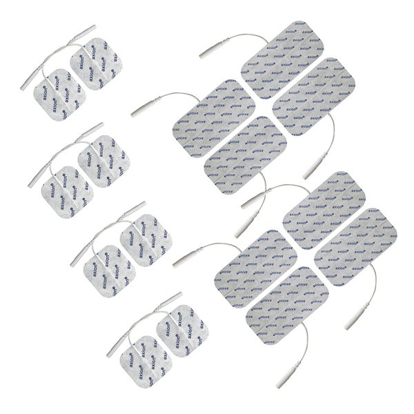 axion® selbstklebende Elektrodenpads 5x5 u. 10x5 cm - 2mm ST 16 St