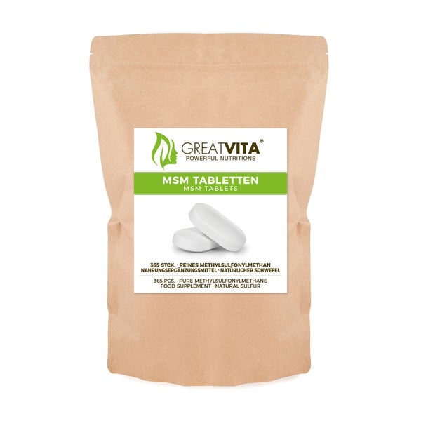 GreatVita MSM Tabletten 250 g