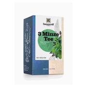3-Minzen-Tee Bio – 18 Doppelkammerbeutel mit Pfefferminze, Krauseminze und Schokominze 21,6 g, DK-Beutel 18 St