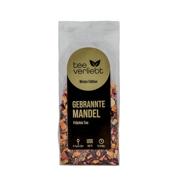 teeverliebt - Gebrannte Mandel loser Früchtetee | 100g 100 g