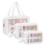Transparente PVC Kosmetiktasche Reise Kulturbeutel 4PC Set 1 St