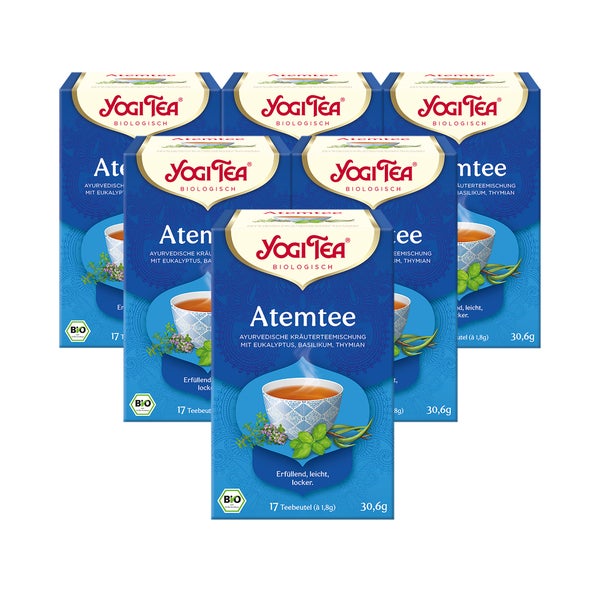 Yogi Tea - Atemtee Bio Kräuterteemischung | 6 x 30,6g 6x17 St