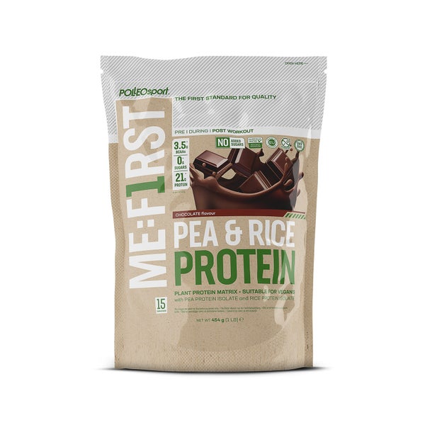 Polleo Pea & Rice Protein, 454 g, Chocolate 454 g