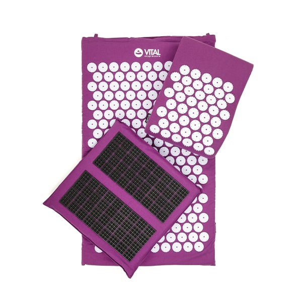 bodhi Vital Akupressur-DELUXE-Set aubergine, SPIKY 1 St