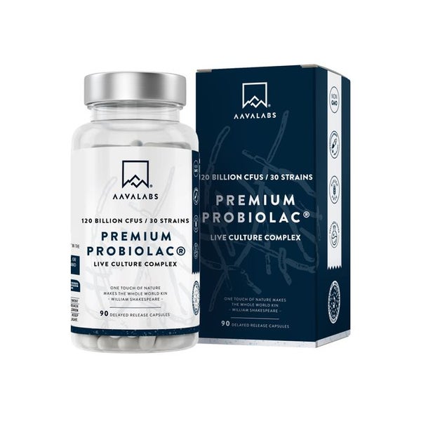 Aavalabs Probiotika 120 Mrd KBE 30 Stämme 90 Kapseln 60 St