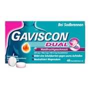 Produktabbildung: Gaviscon Dual Waldfrucht 250mg/106,5mg/187,5mg 48 St