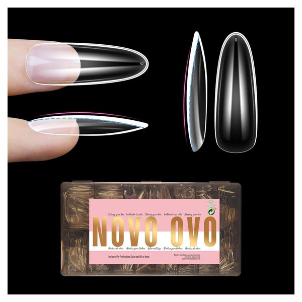 Nagelspitzen Oval Ballerina Gebogen L Natural Thick Oval Nai 1 St