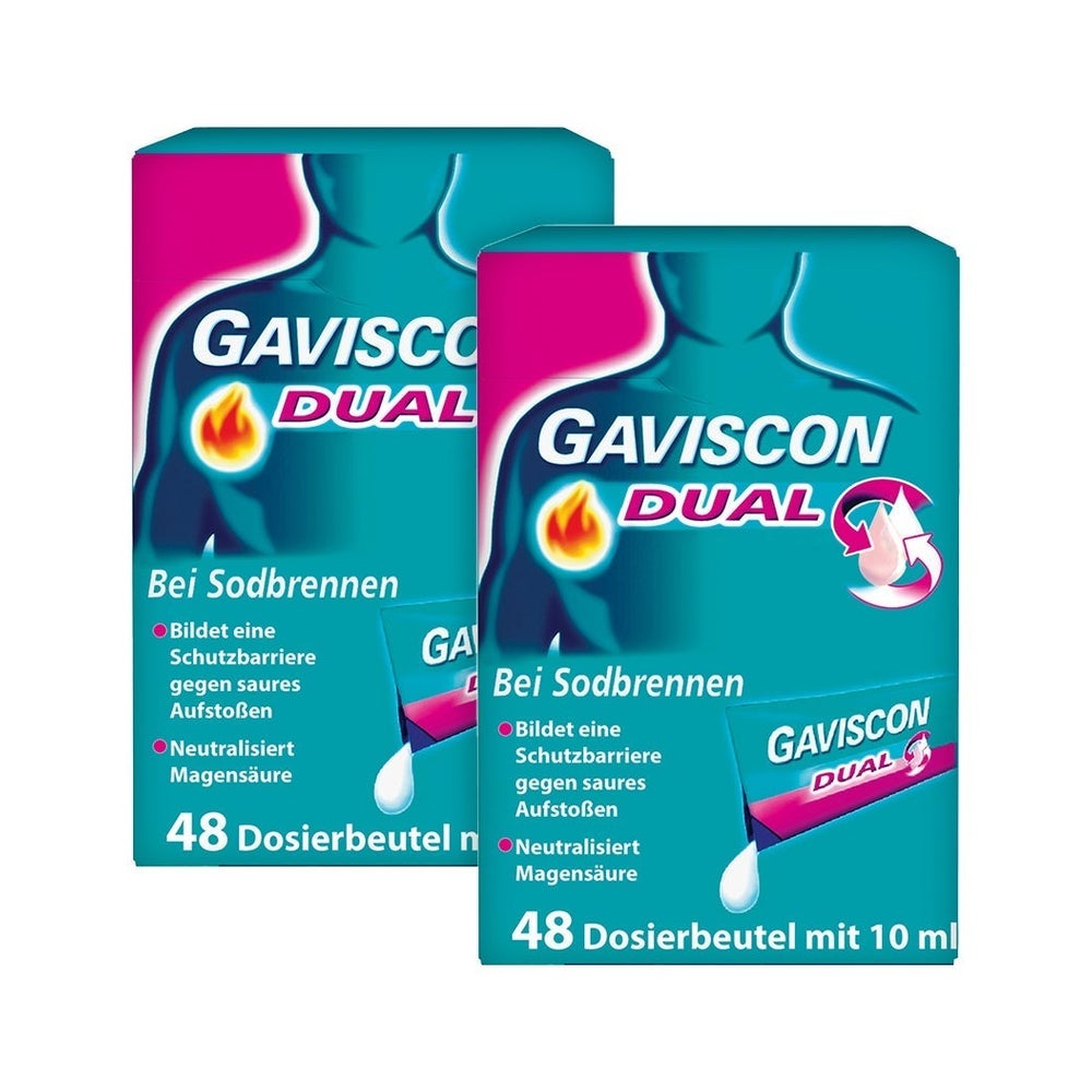 GAVISCON Dual Suspension Doppelpack 2X48X10 ml