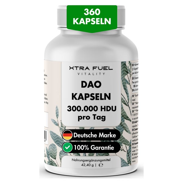 DAO DiAminOxidase 300.000 HDU Kapseln von XTRA FUEL 360 St