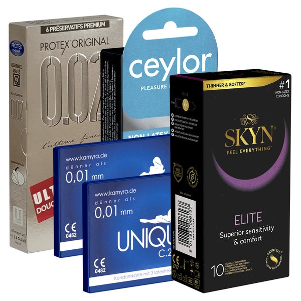 Kondomotheke® Latexfreie Kondome - 4-Sorten-Pack A (34 Kondome) 34 St