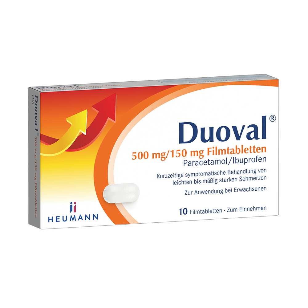 Duoval 500 Mg/150 Mg Filmtabletten 10 St
