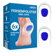 HIXO Fersenkissen Fersenpolster aus Silikon für Herren (40-45) 6 St