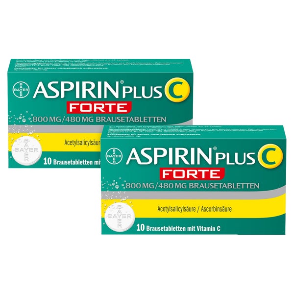 Aspirin Plus C Forte Brausetabletten 2X10 St