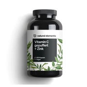 Produktabbildung: Vitamin C - 360 Kapseln - Hochdosiert mit 1000mg + 15mg Zink - Pflanzlich fermentiert & gepuffert (pH-neutral, säurefrei, magenschonend) - Laborgeprüft, vegan und in Deutschland produziert 360 St