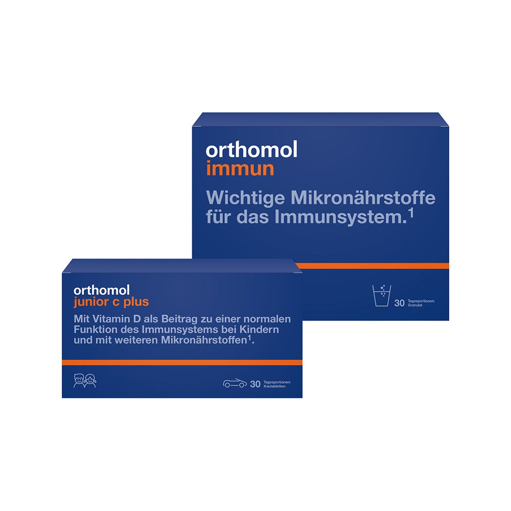 Orthomol Immun + junior C+ Mand/Orange 1 Set
