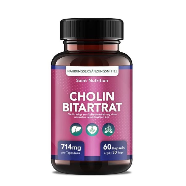 Saint Nutrition® Cholin Bitartrat | Ergänzung für Ihre Diät 1 St